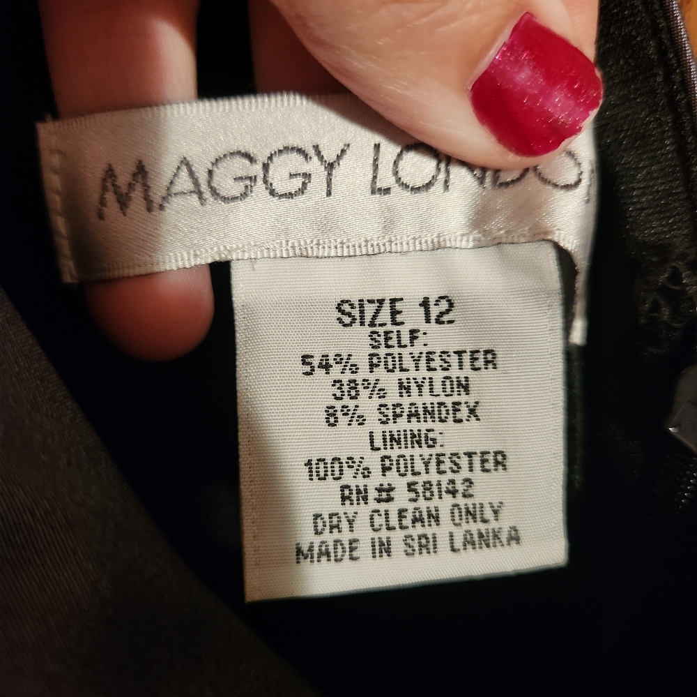 Maggy London Gray Size 12 Formal Dress - Picture 5 of 9